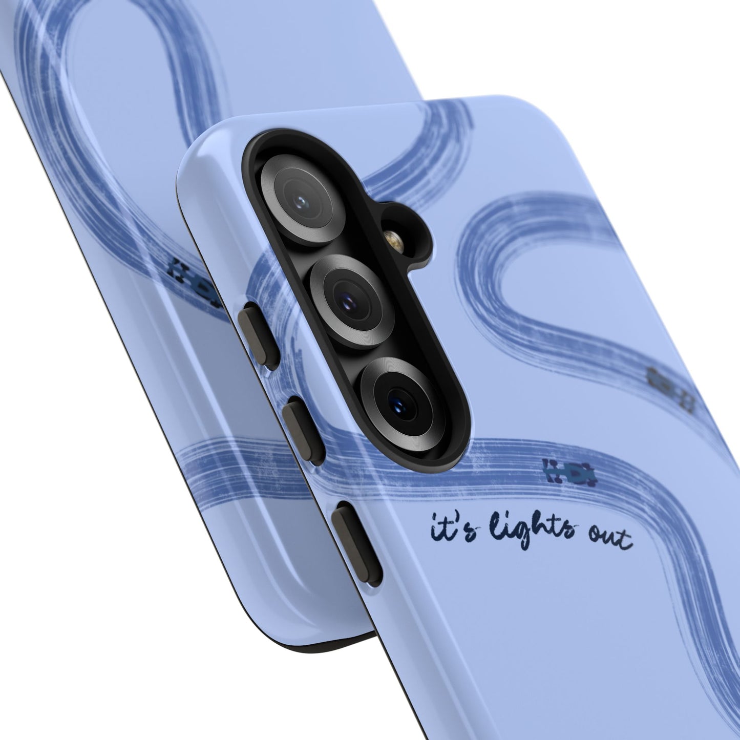 F1 Phone Case Monochrome Blue Painted "its lights out and away we go", Trendy F1 Gift, Formula 1 Gift, Cute F1 Phone Case, Phone Case