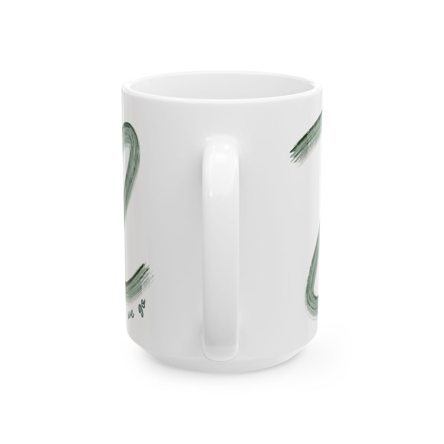 F1 Green Painted It's Lights Out and Away We Go Mug, Unique Gift for Coffee Lovers, Whimsical Formula 1 Gift