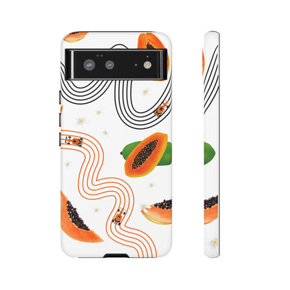 F1 McLaren and Papaya Phone Case , Trendy F1 Gift, Formula 1 Gift, Cute Fruit F1 Phone Case, Unique Phone Case