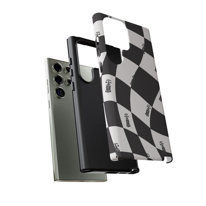 F1 Phone Case Black and White Checkered Design, Trendy F1 Gift, Formula 1 Gift, Cute F1 Phone Case, Unique Formula One Phone Case