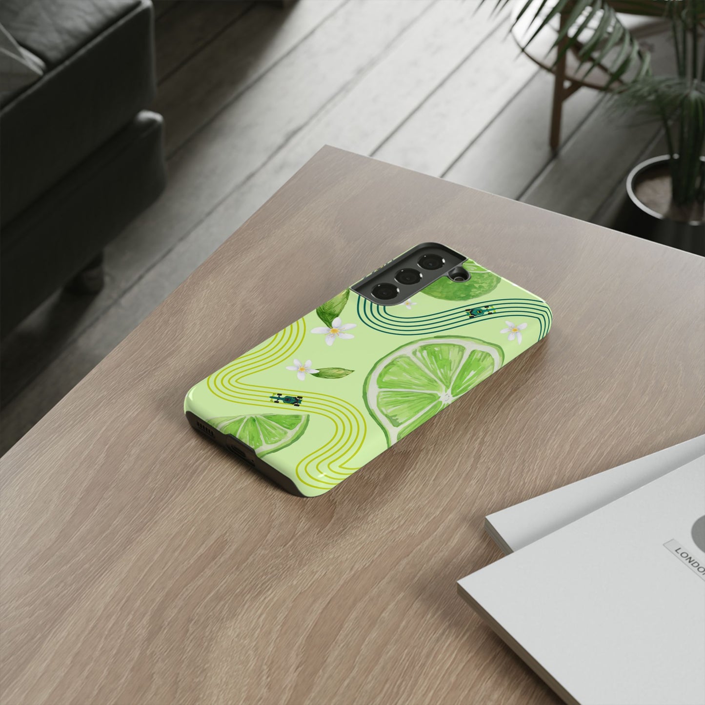 Green F1 Aston Martin and Lime Phone Case, Trendy F1 Gift, Formula 1 Gift, Cute Fruit F1 Phone Case, Unique Phone Case