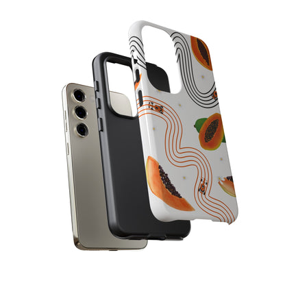F1 McLaren and Papaya Phone Case , Trendy F1 Gift, Formula 1 Gift, Cute Fruit F1 Phone Case, Unique Phone Case