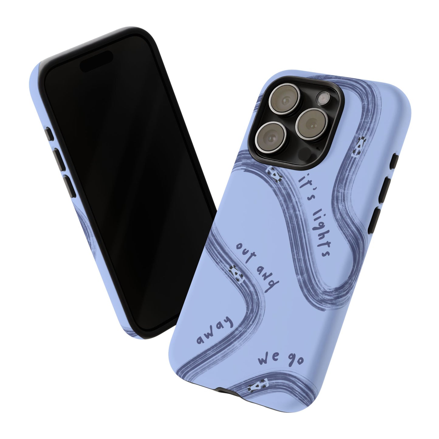 Blue Lights Out F1 Phone Case Design, Trendy F1 Gift, Formula 1 Gift, Cute F1 Phone Case, Unique Formula One Phone Case