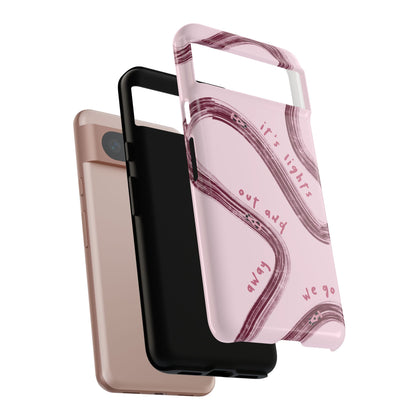 Pink Lights Out F1 Phone Case Design, Trendy F1 Gift, Formula 1 Gift, Cute F1 Phone Case, Unique Formula One Phone Case