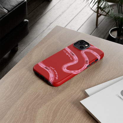 Red and Pink Lights Out F1 Phone Case Design, Trendy F1 Gift, Formula 1 Gift, Cute F1 Phone Case, Unique Formula One Phone Case