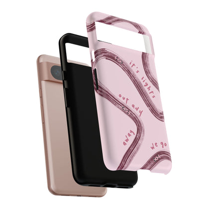 Pink Lights Out F1 Phone Case Design, Trendy F1 Gift, Formula 1 Gift, Cute F1 Phone Case, Unique Formula One Phone Case