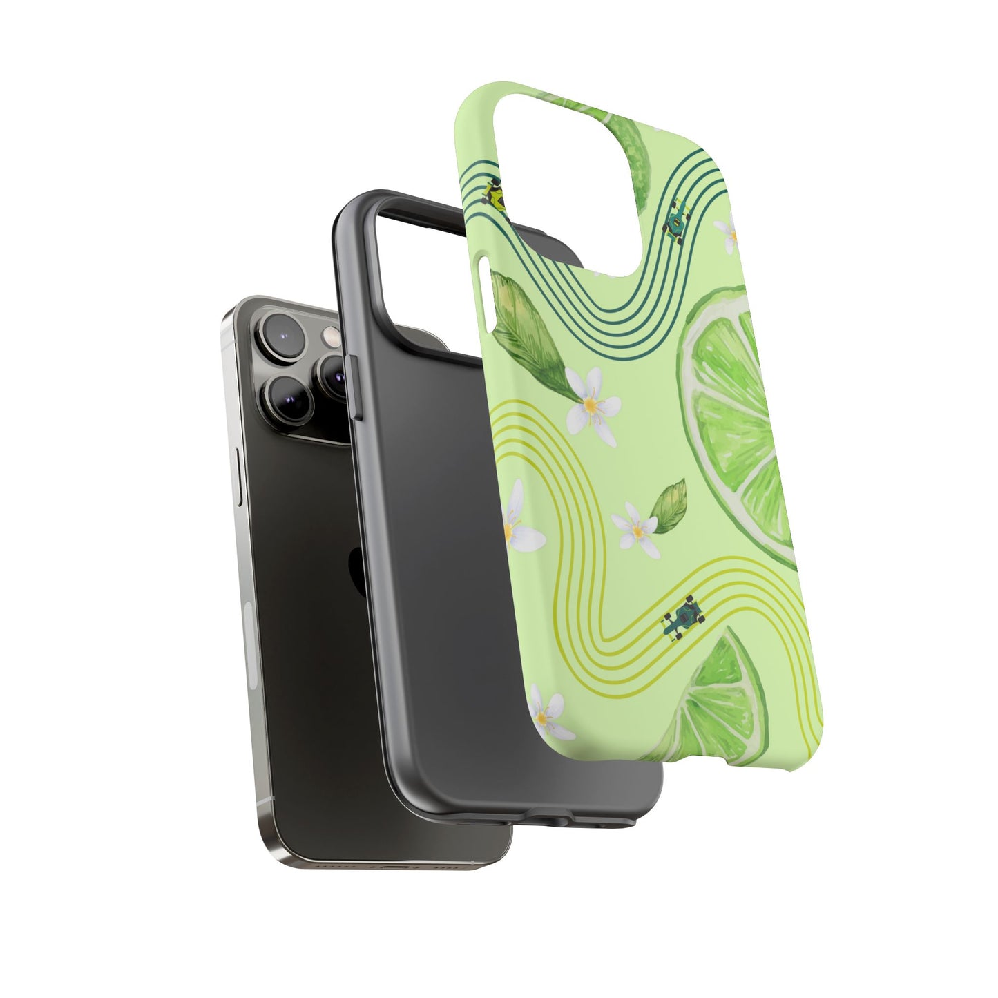 Green F1 Aston Martin and Lime Phone Case, Trendy F1 Gift, Formula 1 Gift, Cute Fruit F1 Phone Case, Unique Phone Case