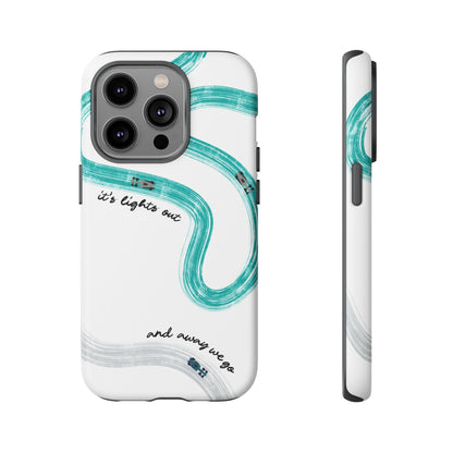 Mercedes F1 Phone Case Painted "its lights out and away we go", Trendy F1 Gift, Formula 1 Gift, Cute F1 Phone Case