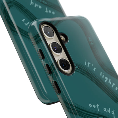 Teal Lights Out F1 Phone Case Design, Trendy F1 Gift, Formula 1 Gift, Cute F1 Phone Case, Unique Formula One Phone Case