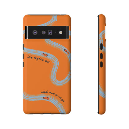 F1 Phone Case McLaren Painted "its lights out and away we go", Trendy F1 Gift, Formula 1 Gift, Cute F1 Phone Case, Phone Case