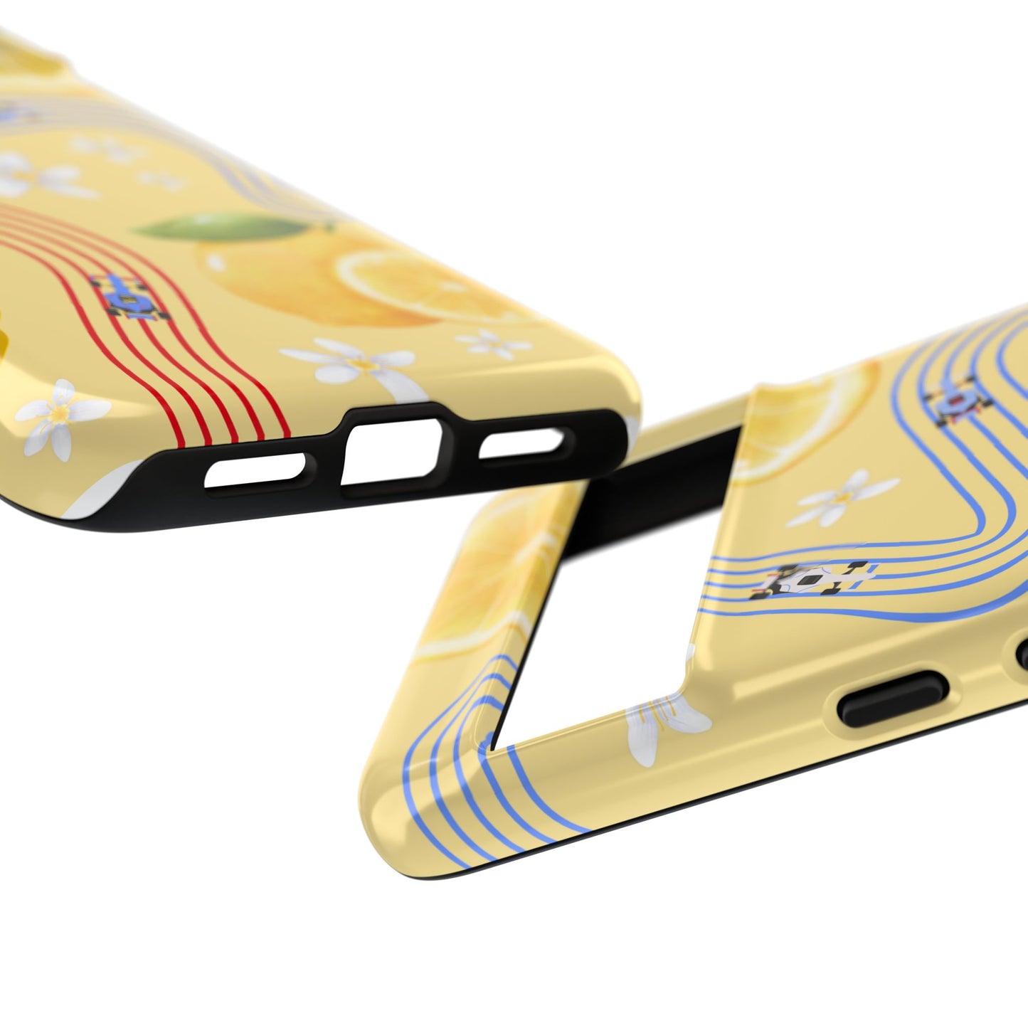 Yellow F1 Racing Bulls and Lemons Phone Case, Trendy F1 Gift, Formula 1 Gift, Cute Fruit F1 Phone Case, Unique Phone Case