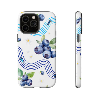 F1 Williams and Blueberries Phone Case, Trendy F1 Gift, Formula 1 Gift, Cute Fruit F1 Phone Case, Unique Phone Case