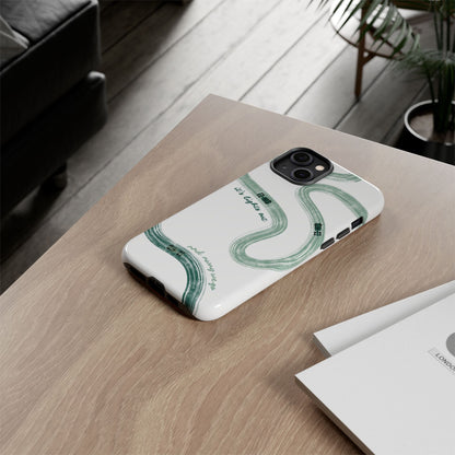 F1 Phone Case Green Painted "its lights out and away we go", Trendy F1 Gift, Formula 1 Gift, Cute F1 Phone Case, Gift for F1 Fans