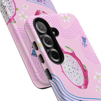 Pink F1 Alpine and Dragonfruit Phone Case, Trendy F1 Gift, Formula 1 Gift, Cute Fruit F1 Phone Case, Unique Phone Case