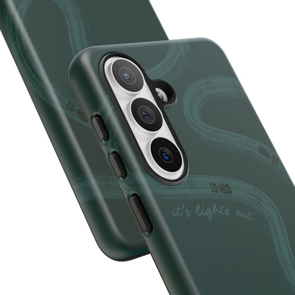 F1 Phone Case Monochrome Green Painted "its lights out and away we go", Trendy F1 Gift, Formula 1 Gift, Cute F1 Phone Case, Phone Case