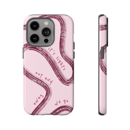 Pink Lights Out F1 Phone Case Design, Trendy F1 Gift, Formula 1 Gift, Cute F1 Phone Case, Unique Formula One Phone Case