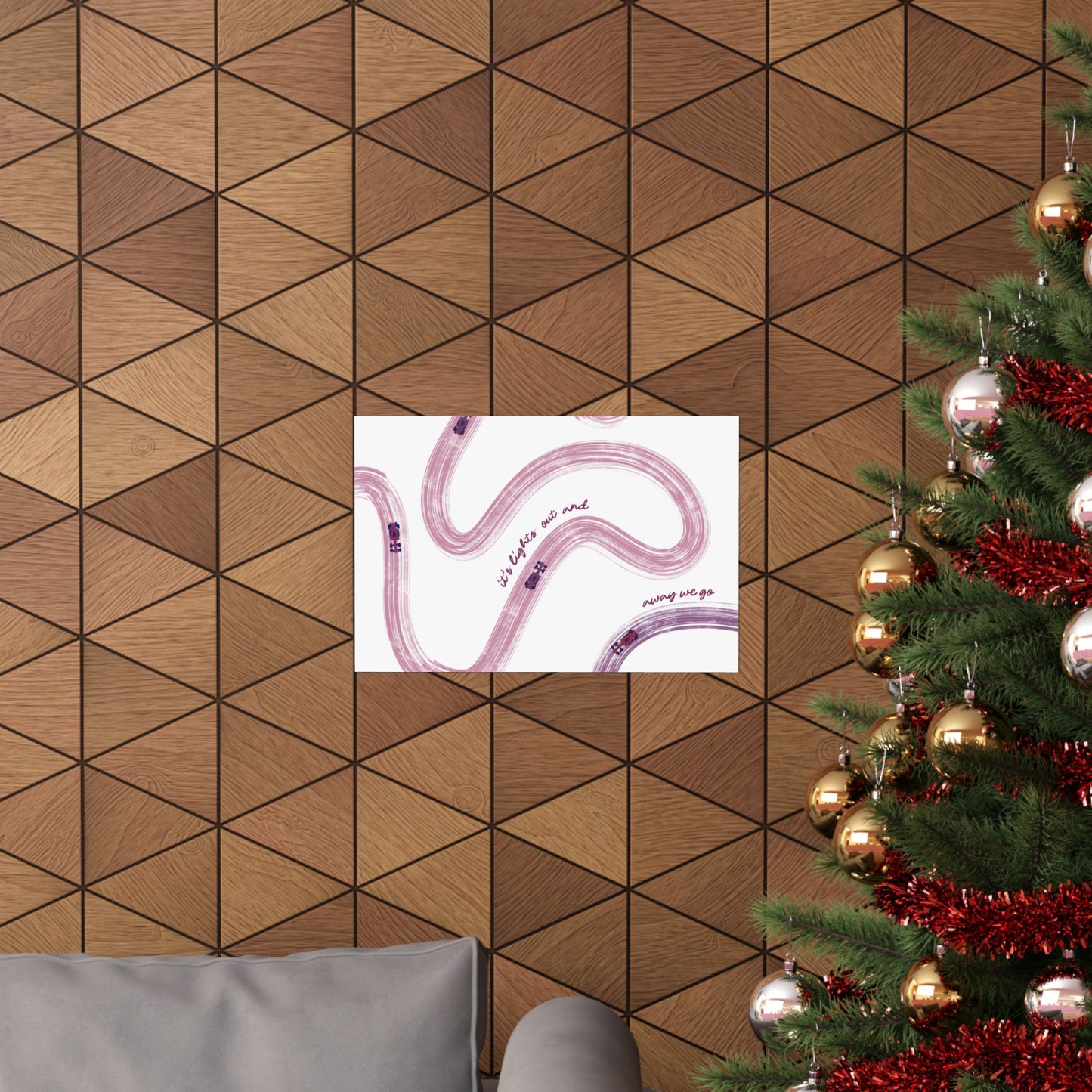 Mauve and Purple F1 Matte Horizontal Poster | US SIZING