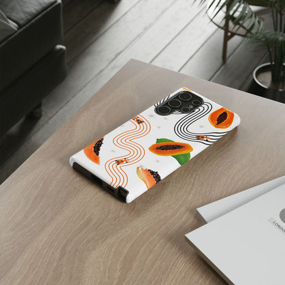 F1 McLaren and Papaya Phone Case , Trendy F1 Gift, Formula 1 Gift, Cute Fruit F1 Phone Case, Unique Phone Case