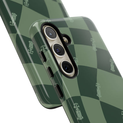 F1 Phone Case Green Checkerboard Design, Trendy F1 Gift, Formula 1 Gift, Cute F1 Phone Case, Unique Formula One Phone Case