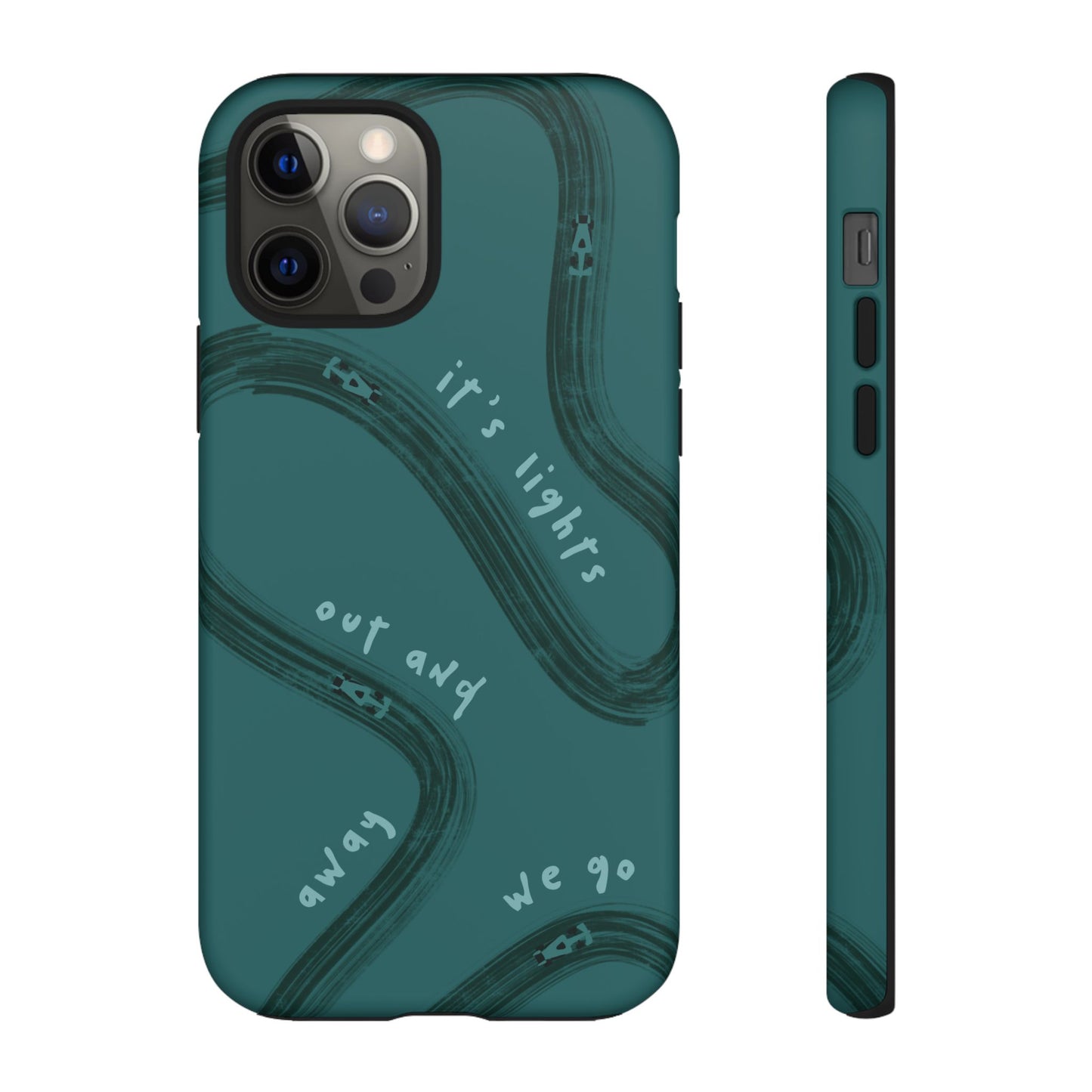 Teal Lights Out F1 Phone Case Design, Trendy F1 Gift, Formula 1 Gift, Cute F1 Phone Case, Unique Formula One Phone Case