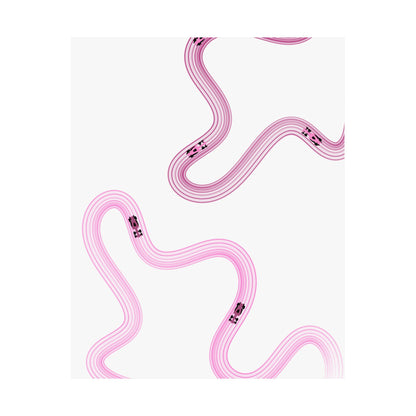 Pink F1 Matte Vertical Poster | Formula 1 Art Print (US SIZING)