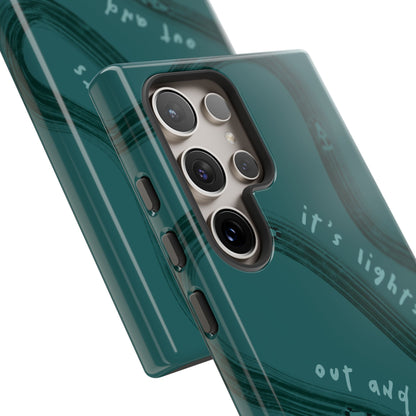 Teal Lights Out F1 Phone Case Design, Trendy F1 Gift, Formula 1 Gift, Cute F1 Phone Case, Unique Formula One Phone Case