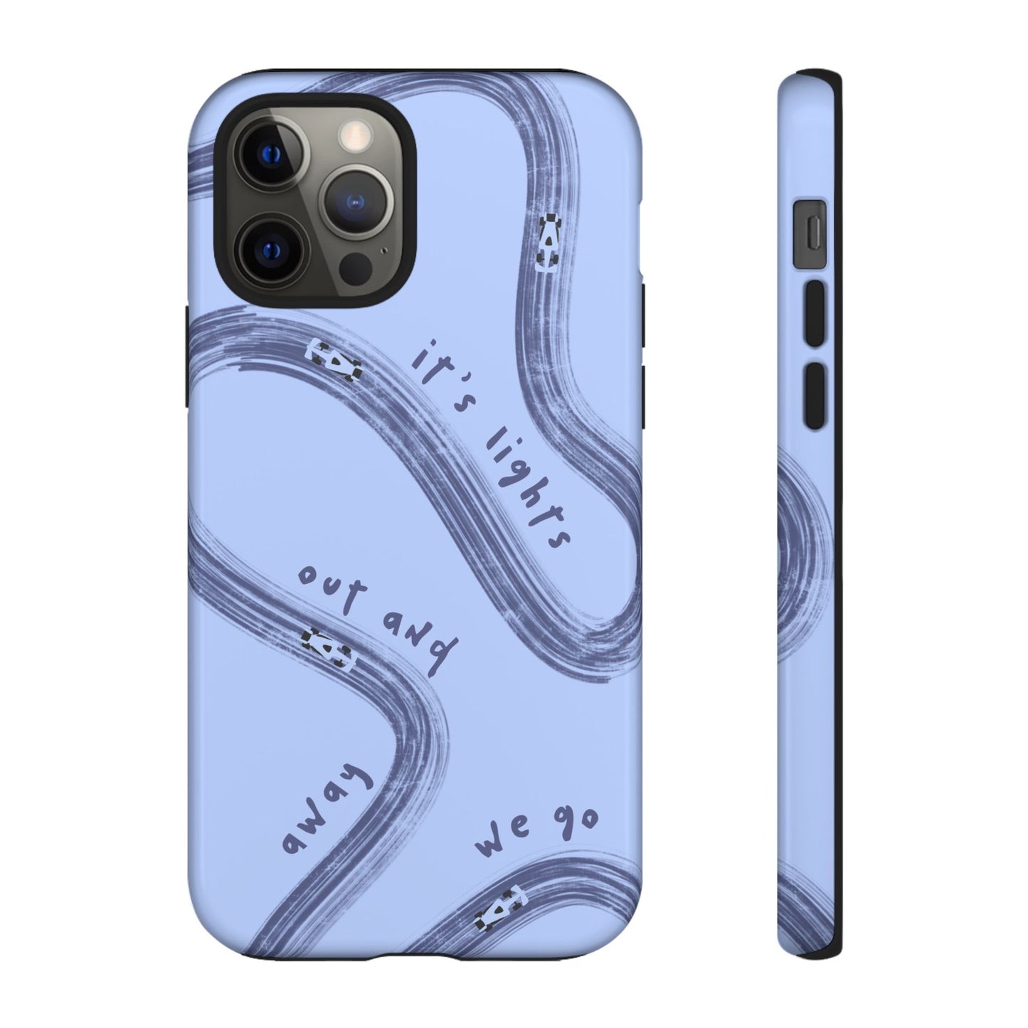 Blue Lights Out F1 Phone Case Design, Trendy F1 Gift, Formula 1 Gift, Cute F1 Phone Case, Unique Formula One Phone Case