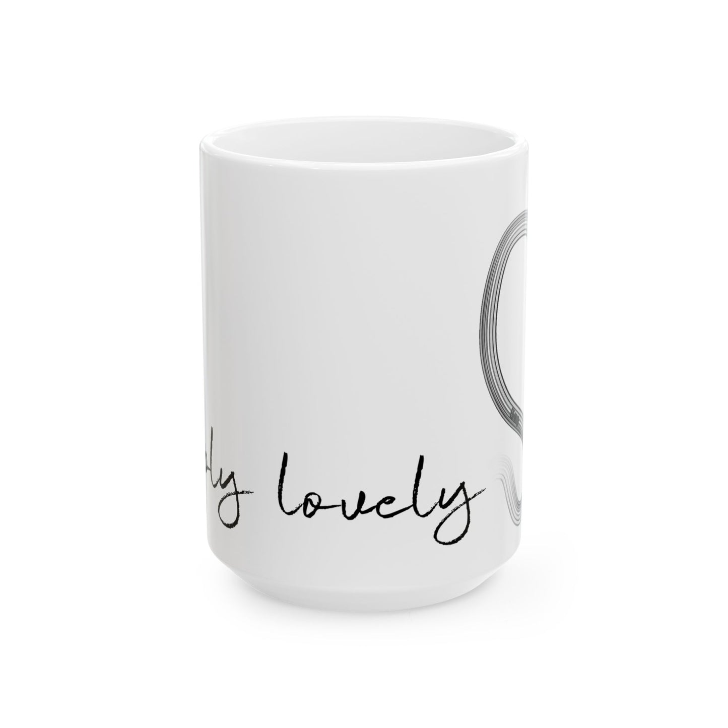 F1 Simply Lovely Mug with Track, Formula One Mug, Inspirational Ceramic Mug for Coffee Lovers