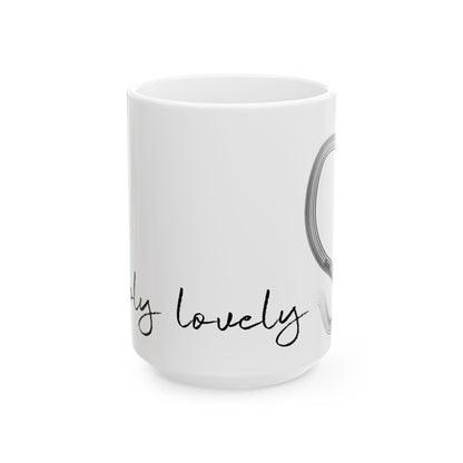 F1 Simply Lovely Mug with Track, Formula One Mug, Inspirational Ceramic Mug for Coffee Lovers