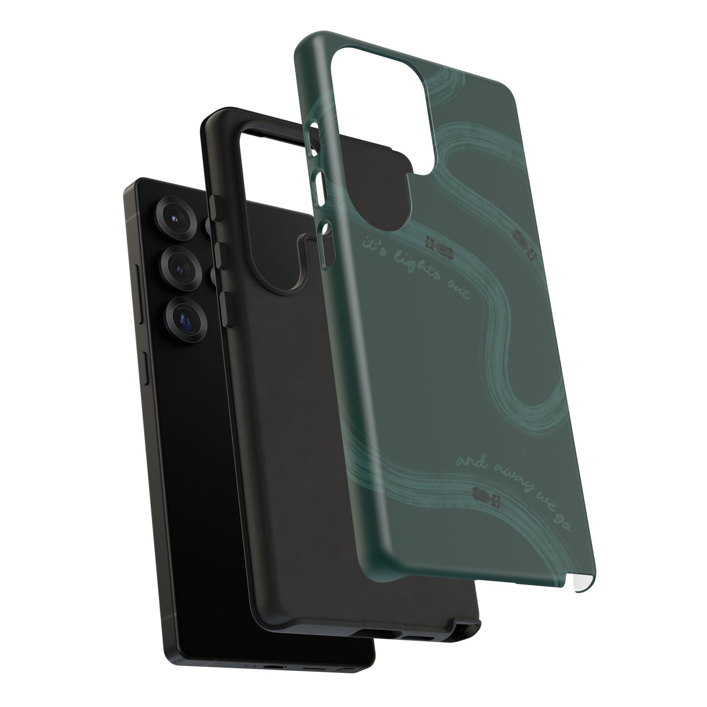 F1 Phone Case Monochrome Green Painted "its lights out and away we go", Trendy F1 Gift, Formula 1 Gift, Cute F1 Phone Case, Phone Case