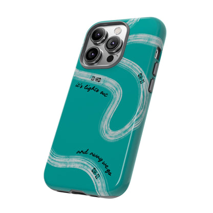 Mercedes F1 Phone Case Painted "its lights out and away we go", Trendy F1 Gift, Formula 1 Gift, Cute F1 Phone Case