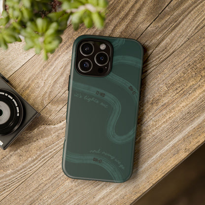 F1 Phone Case Monochrome Green Painted "its lights out and away we go", Trendy F1 Gift, Formula 1 Gift, Cute F1 Phone Case, Phone Case