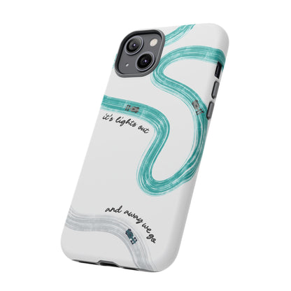 Mercedes F1 Phone Case Painted "its lights out and away we go", Trendy F1 Gift, Formula 1 Gift, Cute F1 Phone Case