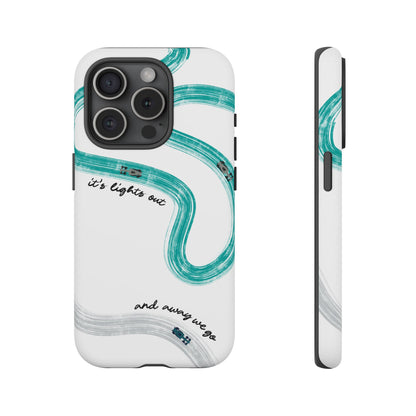 Mercedes F1 Phone Case Painted "its lights out and away we go", Trendy F1 Gift, Formula 1 Gift, Cute F1 Phone Case
