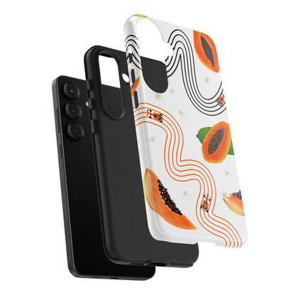 F1 McLaren and Papaya Phone Case , Trendy F1 Gift, Formula 1 Gift, Cute Fruit F1 Phone Case, Unique Phone Case