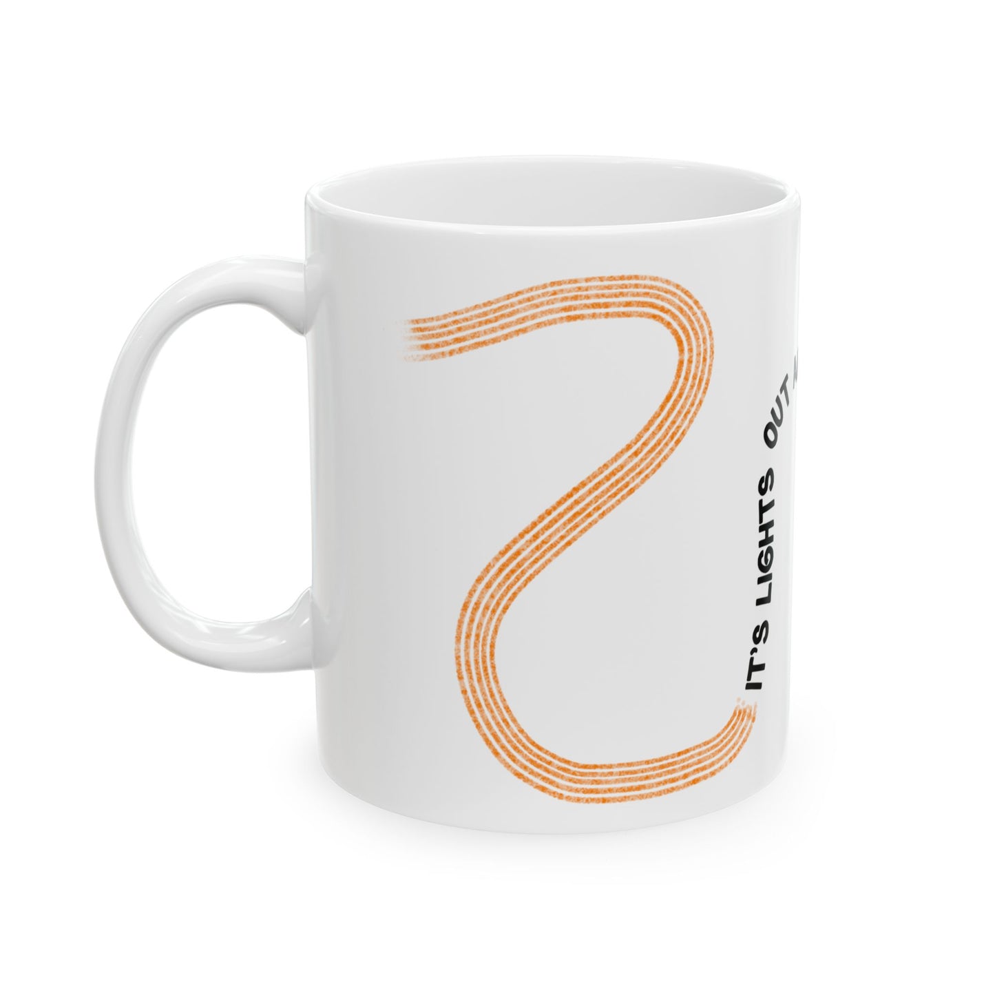 F1  It's Lights Out and Away We Go Mug, Unique Gift for Coffee Lovers, Whimsical Formula 1 Gift