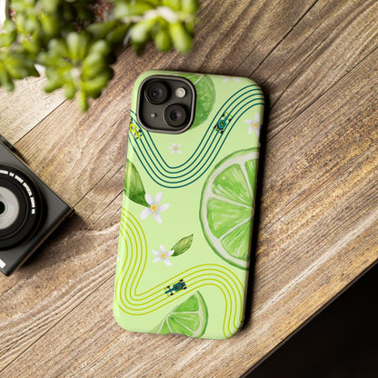 Green F1 Aston Martin and Lime Phone Case, Trendy F1 Gift, Formula 1 Gift, Cute Fruit F1 Phone Case, Unique Phone Case