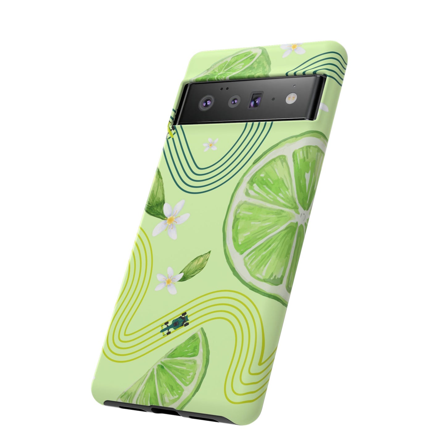 Green F1 Aston Martin and Lime Phone Case, Trendy F1 Gift, Formula 1 Gift, Cute Fruit F1 Phone Case, Unique Phone Case