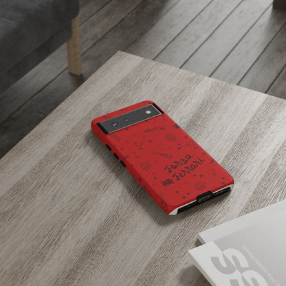 F1 Ferrari Racing Doodle "Forza Ferrari" F1 Phone Case Design