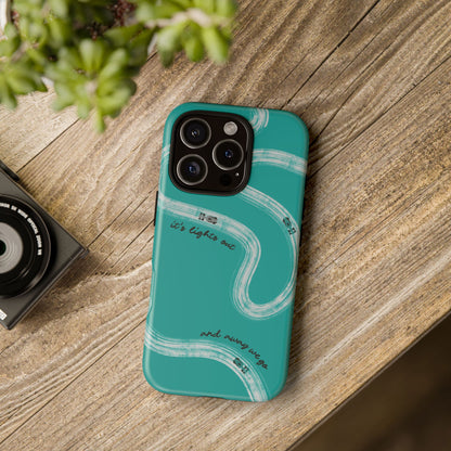 Mercedes F1 Phone Case Painted "its lights out and away we go", Trendy F1 Gift, Formula 1 Gift, Cute F1 Phone Case
