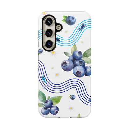 F1 Williams and Blueberries Phone Case, Trendy F1 Gift, Formula 1 Gift, Cute Fruit F1 Phone Case, Unique Phone Case