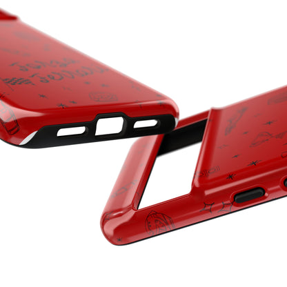 F1 Ferrari Racing Doodle "Forza Ferrari" F1 Phone Case Design