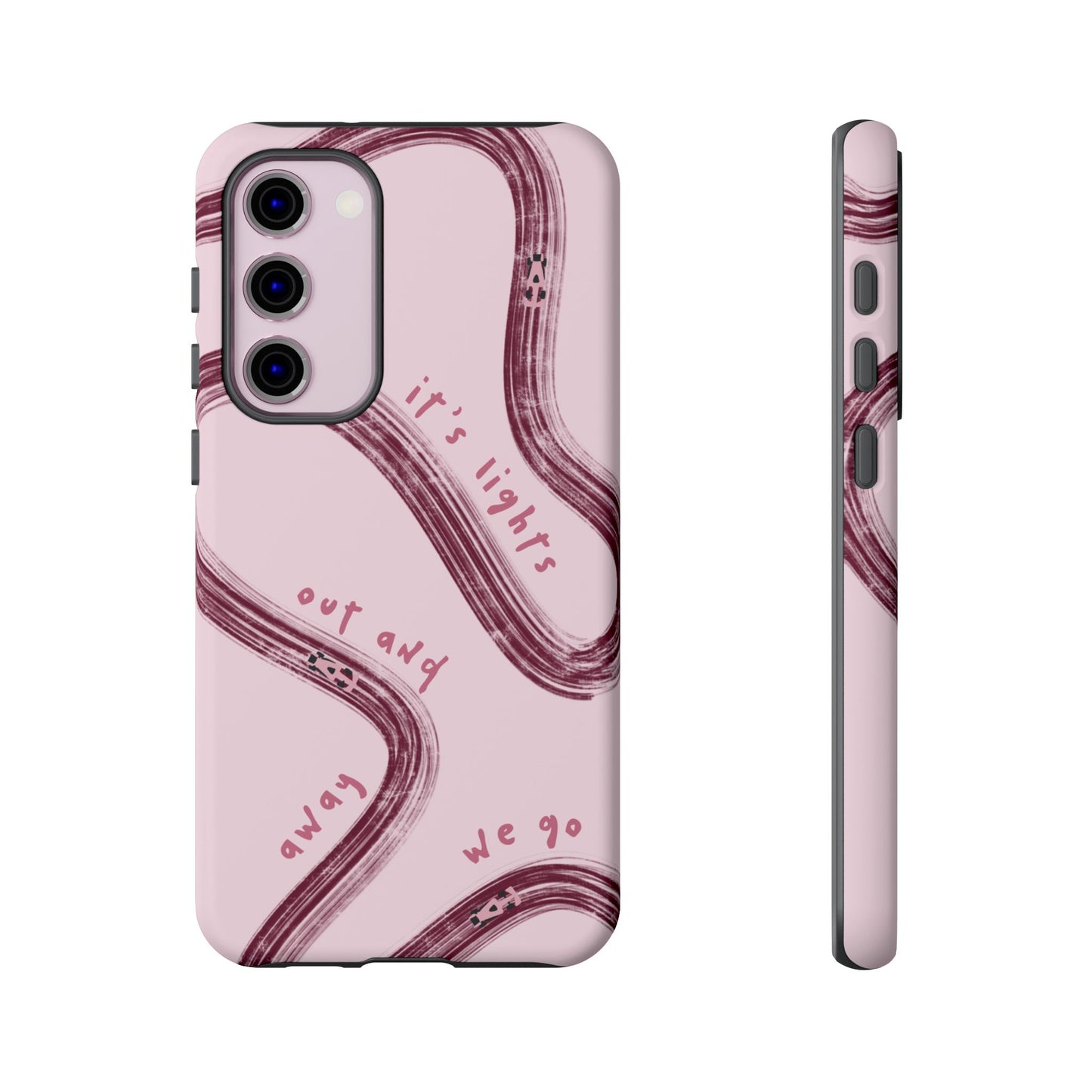 Pink Lights Out F1 Phone Case Design, Trendy F1 Gift, Formula 1 Gift, Cute F1 Phone Case, Unique Formula One Phone Case