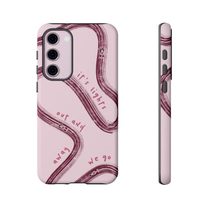 Pink Lights Out F1 Phone Case Design, Trendy F1 Gift, Formula 1 Gift, Cute F1 Phone Case, Unique Formula One Phone Case