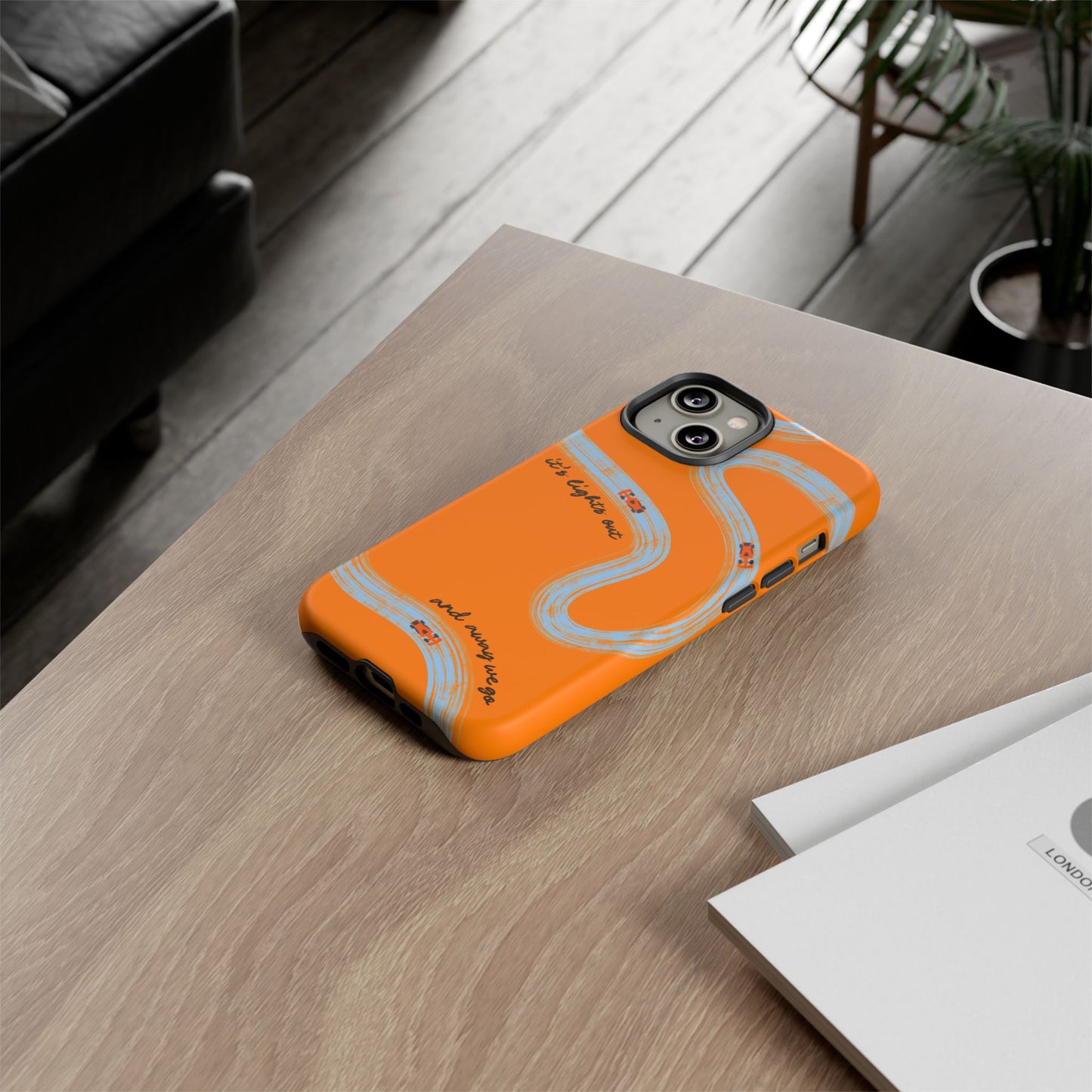 F1 Phone Case McLaren Painted "its lights out and away we go", Trendy F1 Gift, Formula 1 Gift, Cute F1 Phone Case, Phone Case