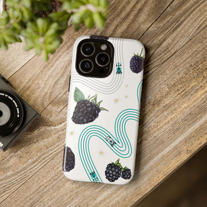 F1 Mercedes and Blackberries Phone Case , Trendy F1 Gift, Formula 1 Gift, Cute Fruit F1 Phone Case, Unique Phone Case