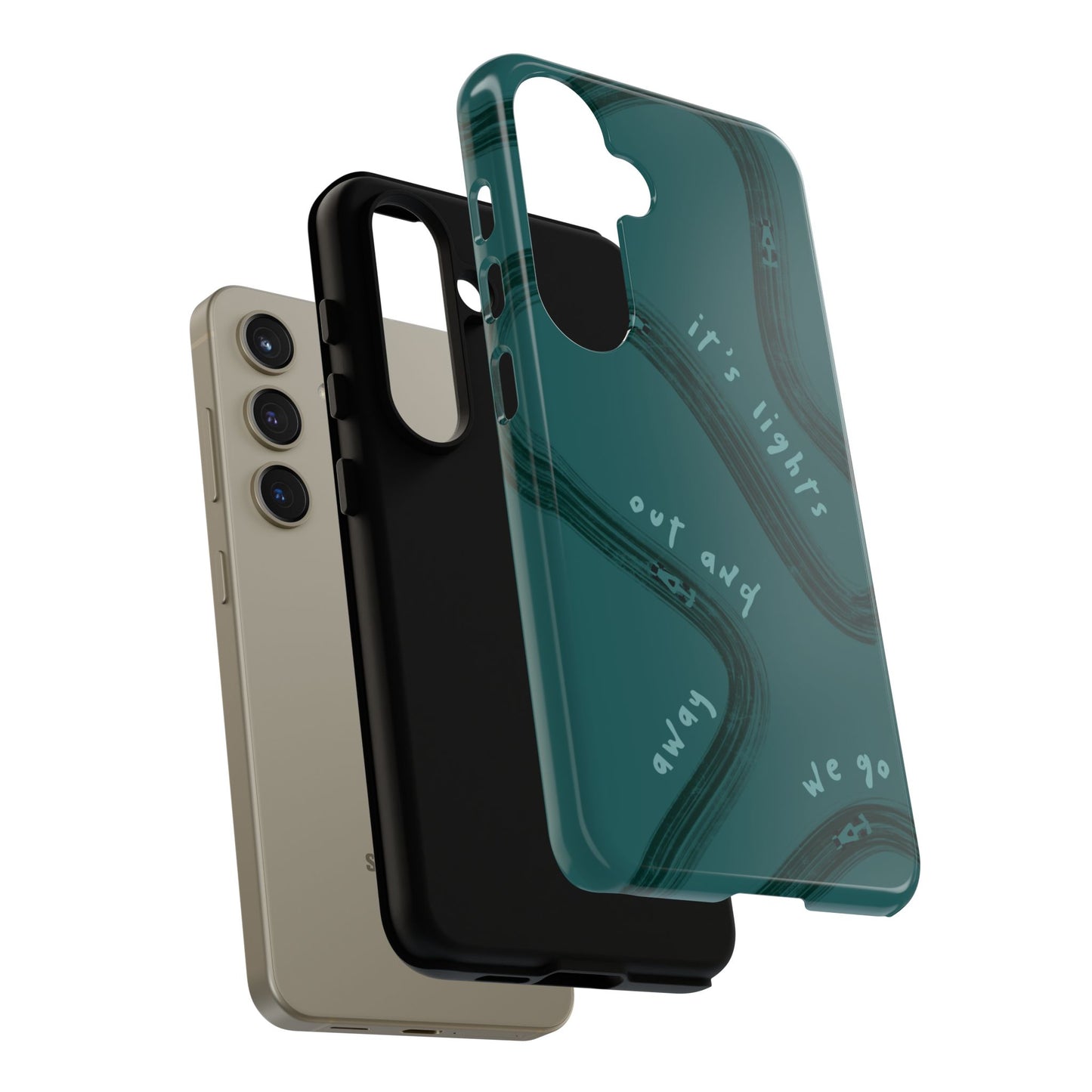 Teal Lights Out F1 Phone Case Design, Trendy F1 Gift, Formula 1 Gift, Cute F1 Phone Case, Unique Formula One Phone Case