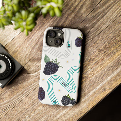 F1 Mercedes and Blackberries Phone Case , Trendy F1 Gift, Formula 1 Gift, Cute Fruit F1 Phone Case, Unique Phone Case
