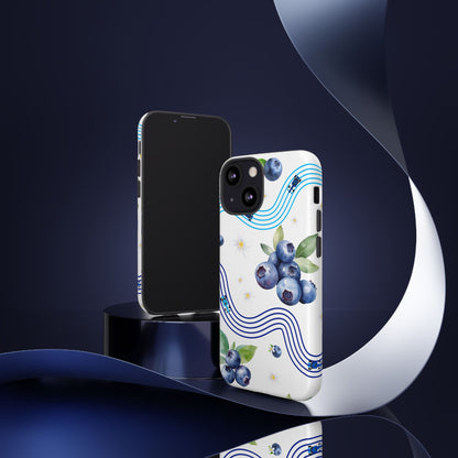 F1 Williams and Blueberries Phone Case, Trendy F1 Gift, Formula 1 Gift, Cute Fruit F1 Phone Case, Unique Phone Case