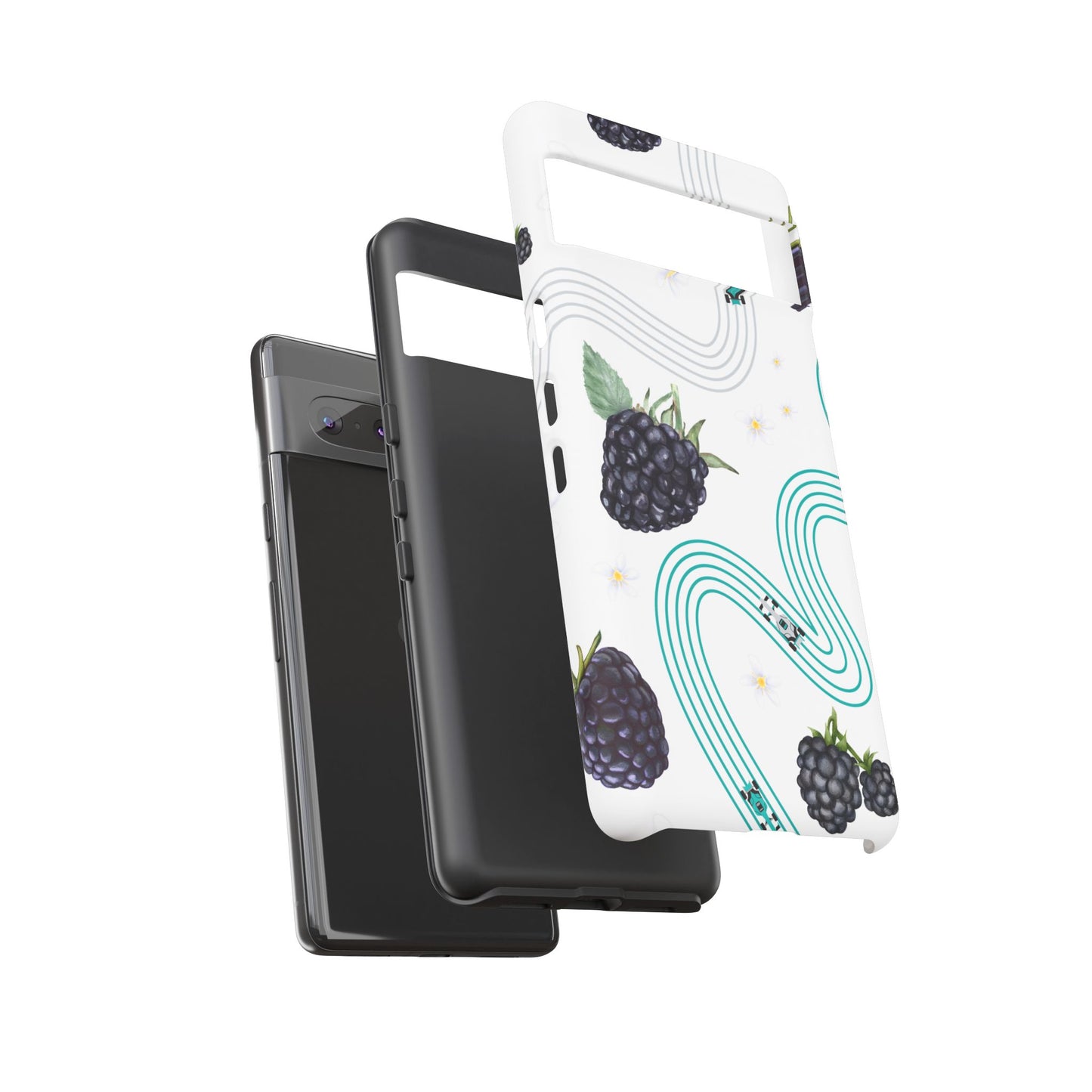 F1 Mercedes and Blackberries Phone Case , Trendy F1 Gift, Formula 1 Gift, Cute Fruit F1 Phone Case, Unique Phone Case
